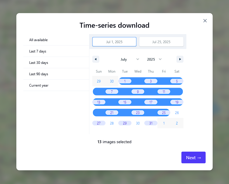 Time-Series Date Picker