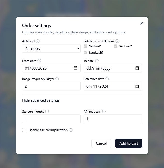 Order Settings Advanced